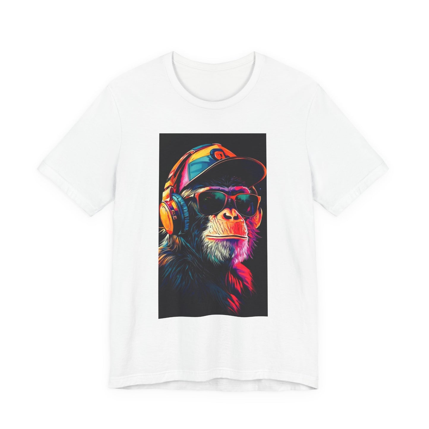 Vibrant Monkey Graphic Tee - Cool Gift for Animal Lovers, Hip-Hop Style Shirt, Trendy Unisex Jersey Tee, Perfect for Casual Outfits, [...]