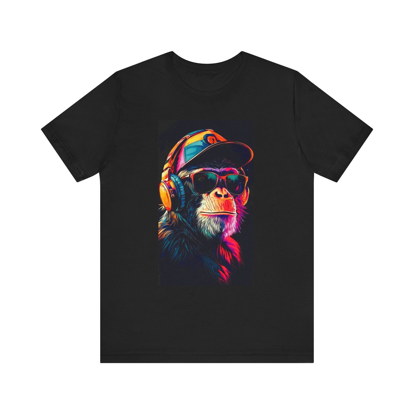 Vibrant Monkey Graphic Tee - Cool Gift for Animal Lovers, Hip-Hop Style Shirt, Trendy Unisex Jersey Tee, Perfect for Casual Outfits, [...]