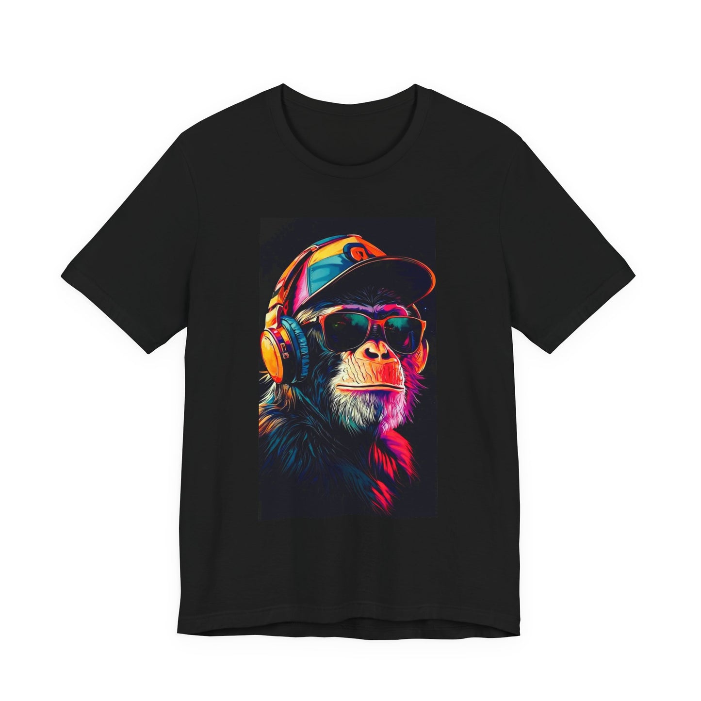 Vibrant Monkey Graphic Tee - Cool Gift for Animal Lovers, Hip-Hop Style Shirt, Trendy Unisex Jersey Tee, Perfect for Casual Outfits, [...]