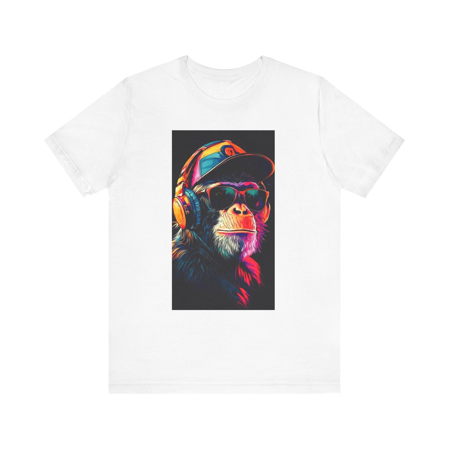 Vibrant Monkey Graphic Tee - Cool Gift for Animal Lovers, Hip-Hop Style Shirt, Trendy Unisex Jersey Tee, Perfect for Casual Outfits, [...]