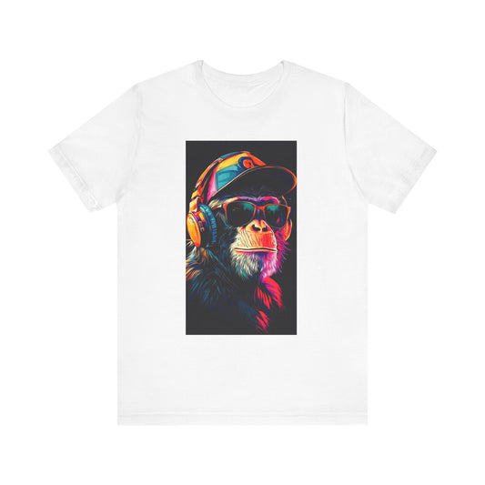 Vibrant Monkey Graphic Tee - Cool Gift for Animal Lovers, Hip-Hop Style Shirt, Trendy Unisex Jersey Tee, Perfect for Casual Outfits, [...]
